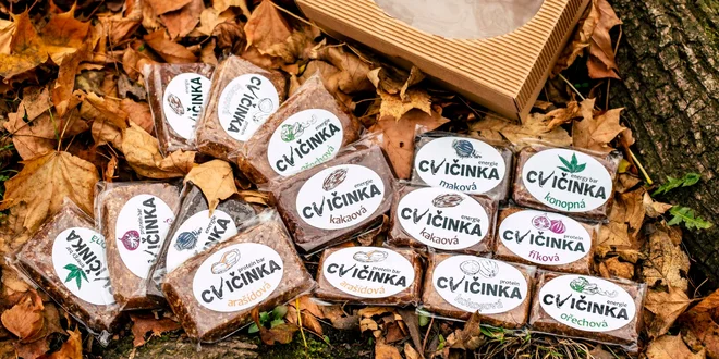 Zdravé vegan tyčinky Cvičinka v 7 príchutiach