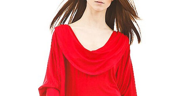 Dámske ohnivo červené šaty s odhaleným chrbátom Yuliya Babich