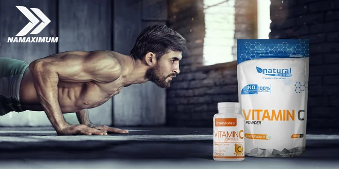 Kvalitný práškový alebo kapsulový vitamín C
