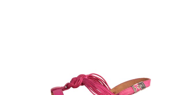 Dámske ružové kožené sandálky Dr. Scholl