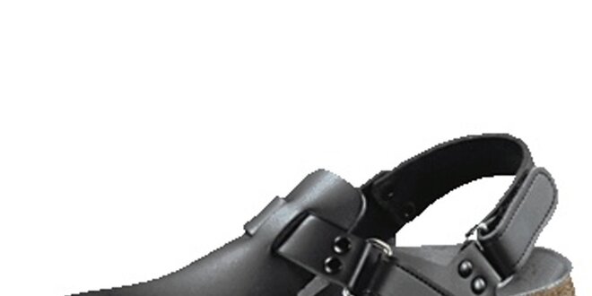 Dámske čierne zdravotné sandále Alpro