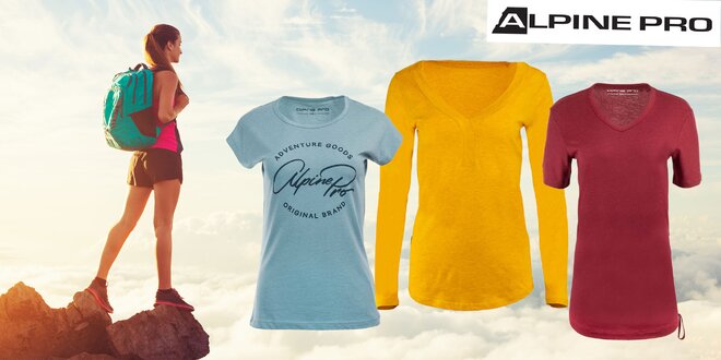 Dámske tričká Alpine Pro: krátky i dlhý rukáv