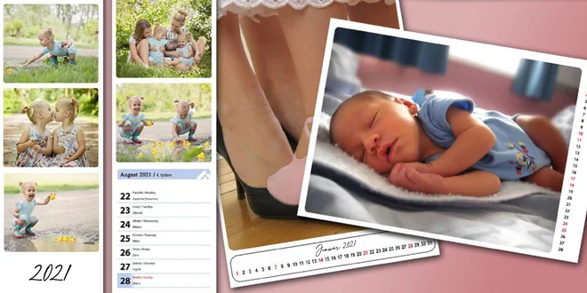 Nástenné i stolové fotokalendáre z vašich fotografií