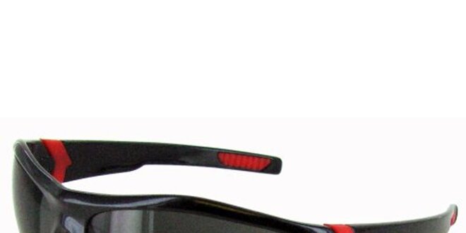 Čierne slnečné okuliare s červenými neónovými detailmi Timberland