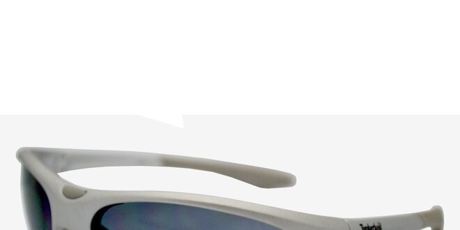 Strieborné športové okuliare s čiernymi sklíčkami Timberland