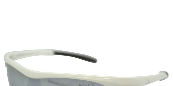 Biele športové slnečné okuliare s šedými sklami Timberland