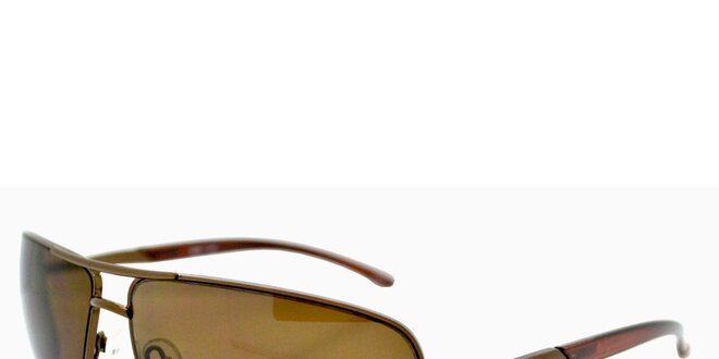 Hnedé slnečné okuliare s hnedo tónovanými sklami Timberland