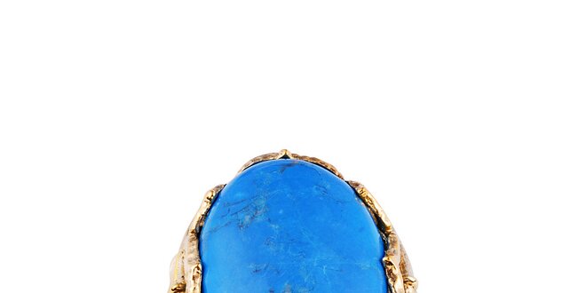 Dámsky pozlátený prsteň s tyrkysom Giorgio di Mare