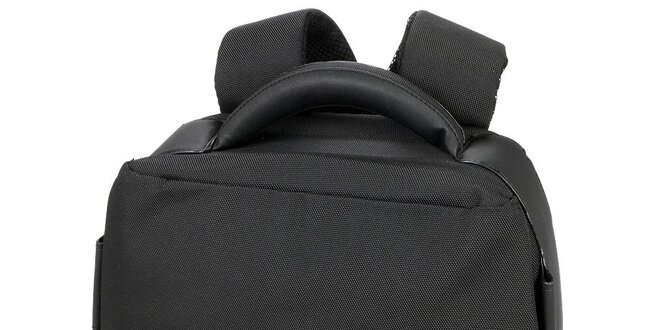 Čierny batoh s vreckom na notebook Mandarina Duck