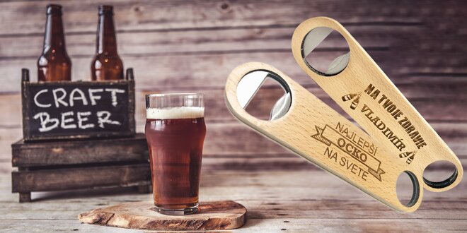Dokonalý darček: otvárač na pivo s vlastným menom