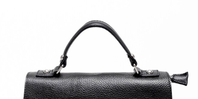 Dámska čierna kabelka s odopínateľným popruhom Carla Ferreri