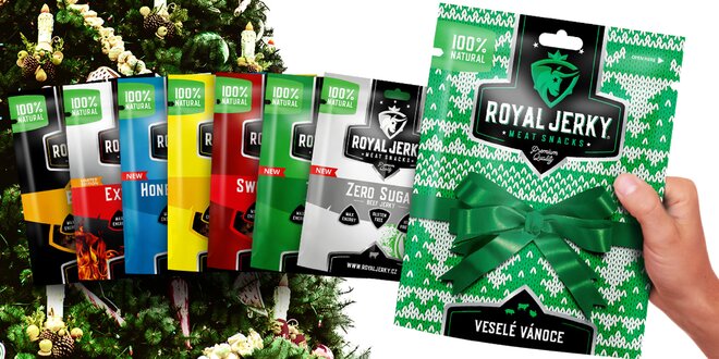 9 balíčkov prémiového hovädzieho mäsa Royal Jerky