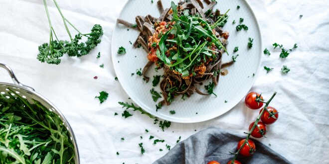 Superfood: šošovicové, spirulinové a cvrčkové tagliatelle