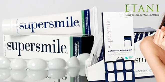Bieliaca pasta a žuvačky Supersmile