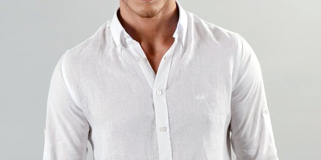 Pánska ľahká biela košeľa Marcel Massimo