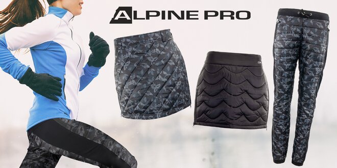Zateplené dámske sukne alebo nohavice Alpine Pro