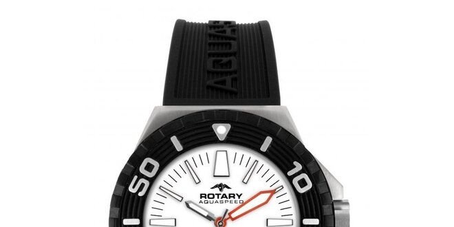 Pánske čierne analogové hodinky Rotary