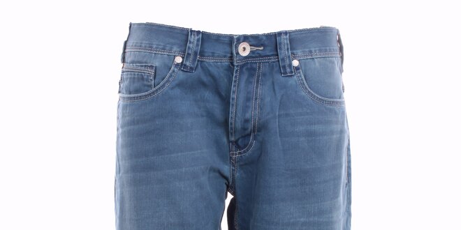 Pánske modré denimové kraťasy Exe Jeans