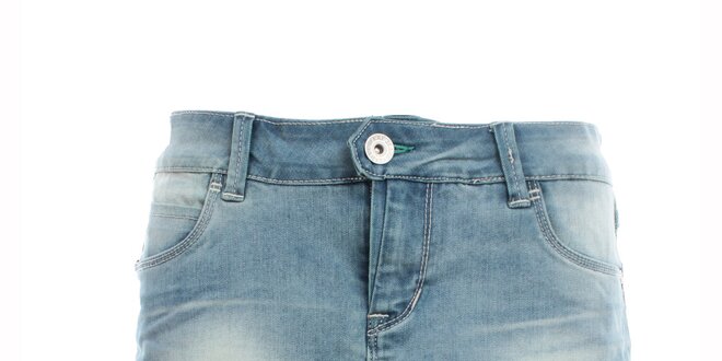 Dámska modrá džínsová minisukňa Exe Jeans