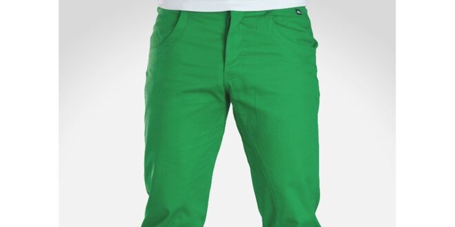 Pánske hráškovo zelené nohavice Skank