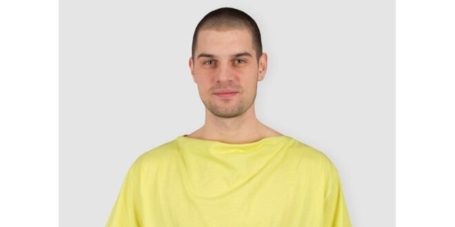 Pánske žlto-zelené tričko Skank