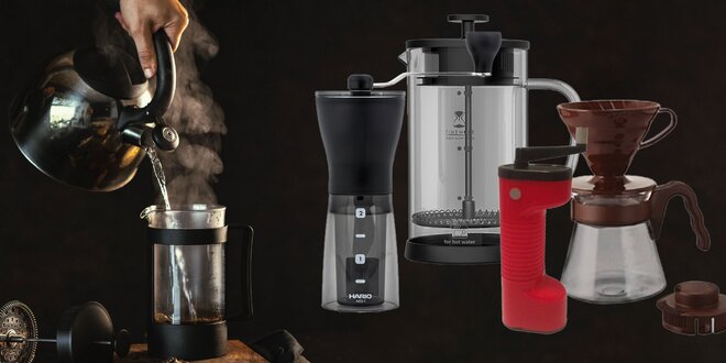 Pre dokonalú kávu: mlynčeky, french press a drippery