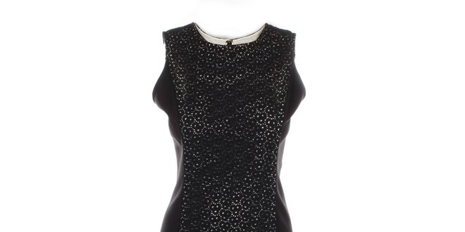 Dámske čierne čipkované šaty Nougat London