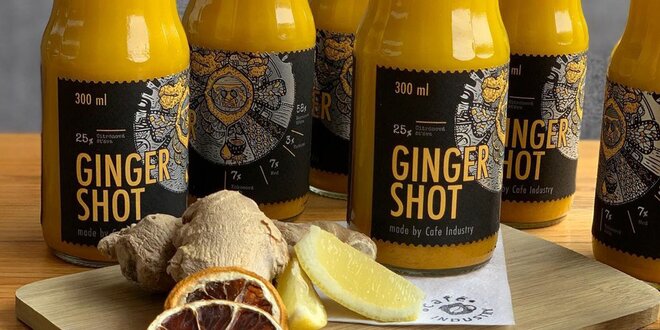 Prírodný český nápoj Ginger Shot na imunitu či trávenie