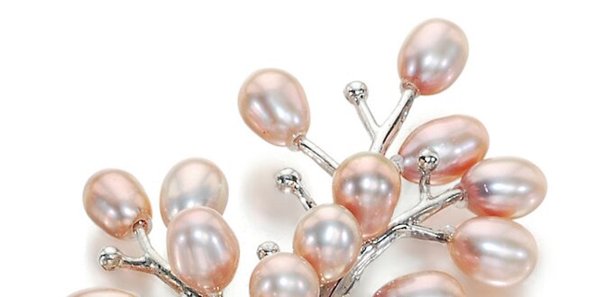 Brošňa Orchira s perlami