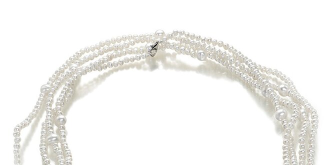Krémový perlový náhrdelník Orchira