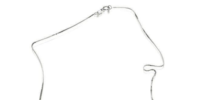 Strieborný náhrdelník Orchira s veľkou bielou perlou