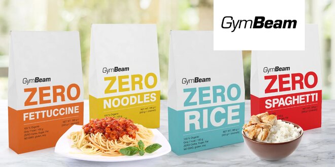 BIO konjaková nízkokalorická ryža a cestoviny od GymBeam