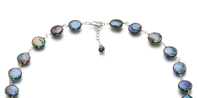 Dámsky fialovo-zelený perlový náhrdelník Orchira