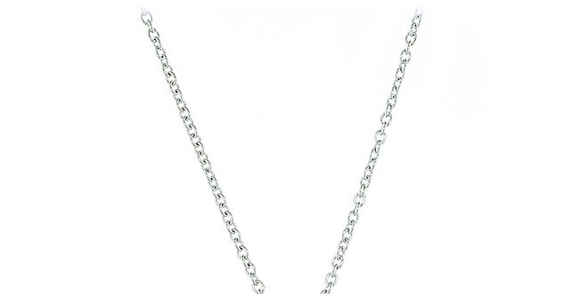 Strieborný náhrdelník Orchira s čiernou perlou