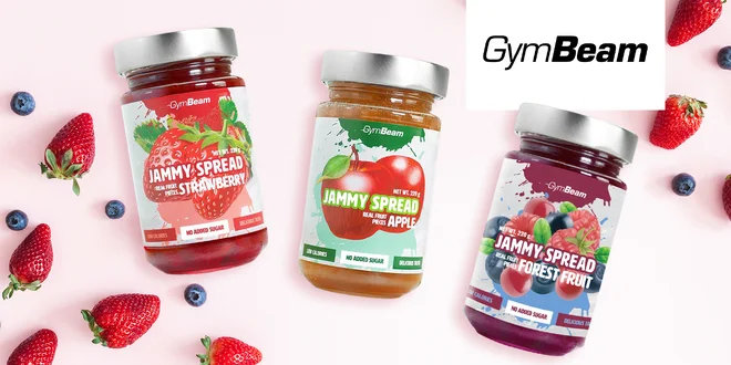 Fitness džemy GymBeam – bez cukru a s kúskami ovocia