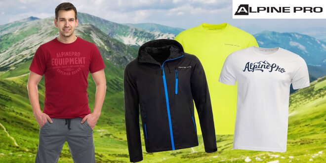Pánske tričká, šortky i bunda od Alpine Pro