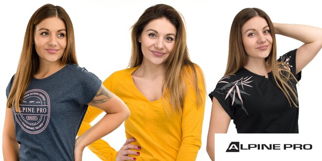 Nadčasové dámske tričká Alpine Pro