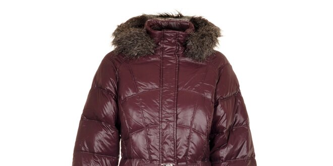 Dámsky tmavo fialový páperový kabát Northland