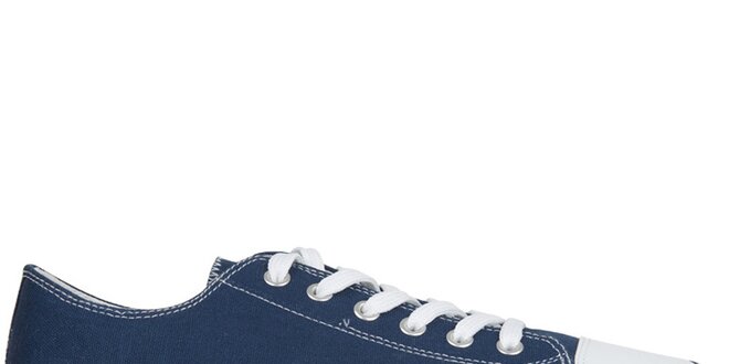 Džínsovo modrej šnurovacie zip-on topánky Zipz