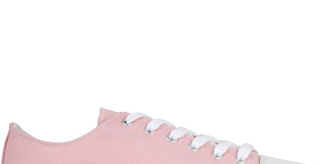 Ružové šnurovacie zip-on topánky Zipz