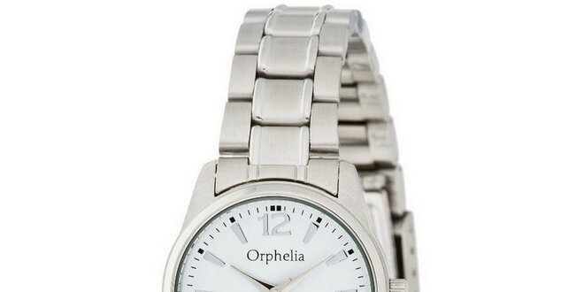 Dámske oceľové hodinky Orphelia s bielym ciferníkom