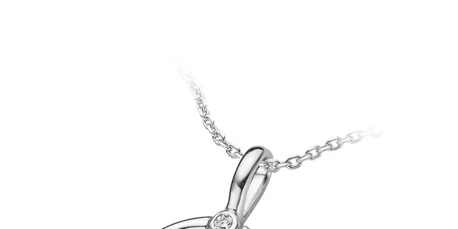 Dámsky strieborný náhrdelník s kruhovým príveskom Orphelia