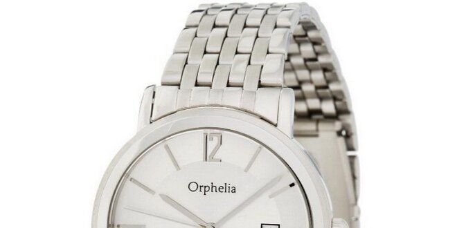 Pánske oceľové hodinky Orphelia s bielym ciferníkom