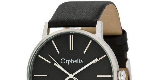 Pánske oceľové hodinky Orphelia s čiernym ciferníkom