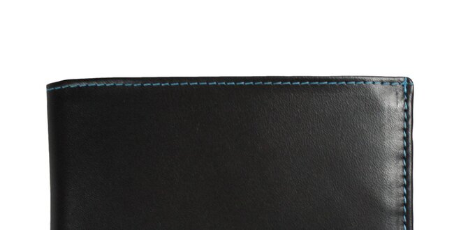 Pánska čierna kožená peňaženka Forbes&Lewis