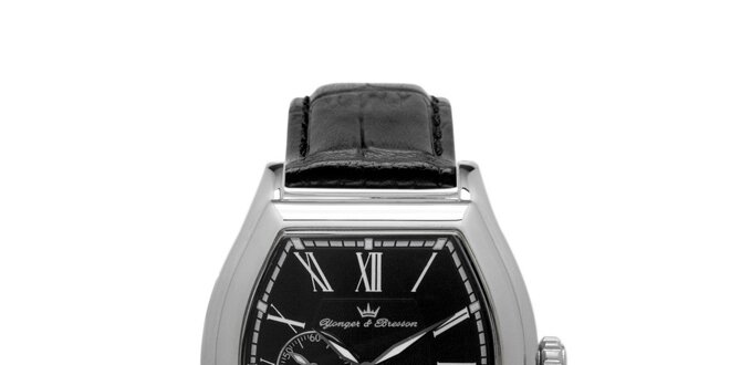 Čierne hodinky Yonger & Bresson z ocele