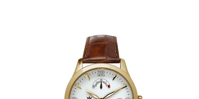 Pánske multifunkčné zlaté oceľové hodinky Yonger & Bresson