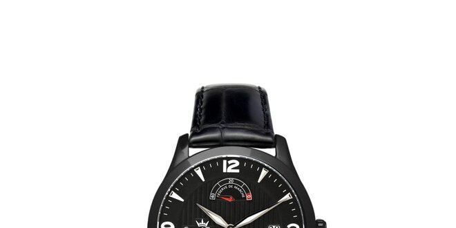Pánske multifunkčné čierne oceľové hodinky Yonger & Bresson