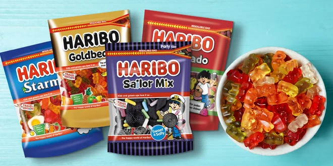 Veľké balenie HARIBO cukríkov