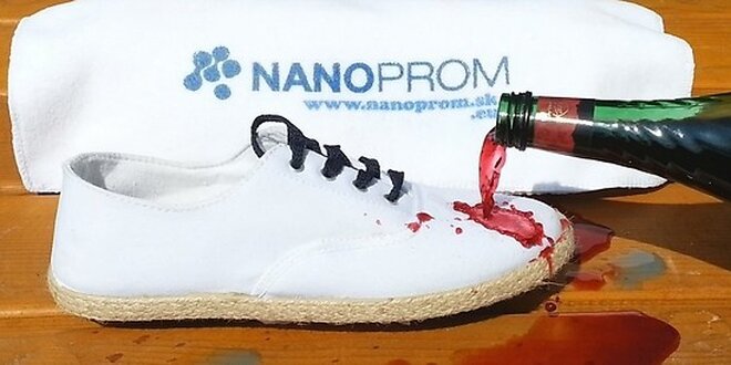 Nano impregnácia textilu a obuvi kvality Plus+ NanoProm